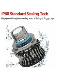 Σετ 2 led H7, Canbus, εφέ λέιζερ, 6500k, 30W, 8000 Lm,... 2