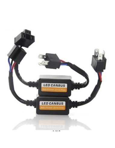 Σετ 2 ανιχνευτών σφαλμάτων λαμπτήρων LED H4 24V...