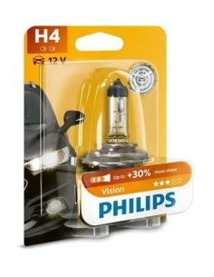 Philips H4 Vision +30% 12V 55W car bulb