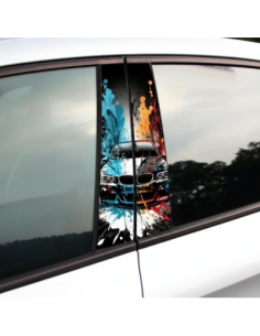 Car Stickers Set 50x25cm, Carprint, Xenon Bright