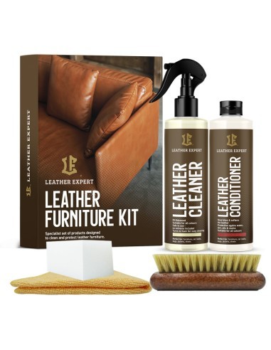 LEATHER EXPERT Furniture Care Set for Leather,...