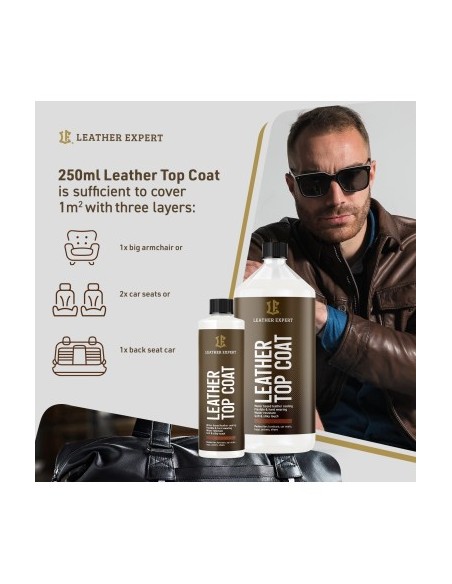 Satin Lacquer for Leather Painting LEATHER EXPERT Top Coat, 500ml