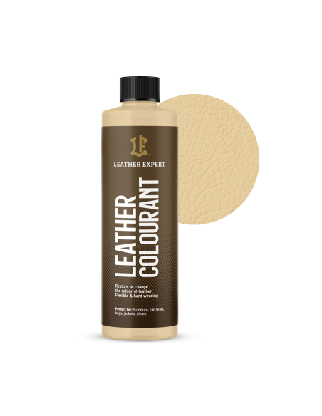 Cream Gold Leather Paint LEATHER EXPERT Leather Colourant 250ml