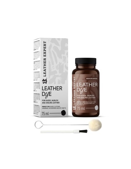 Dark Brown Suede Paint Leather Expert, Dye for suede, nubuck, aniline 75ml