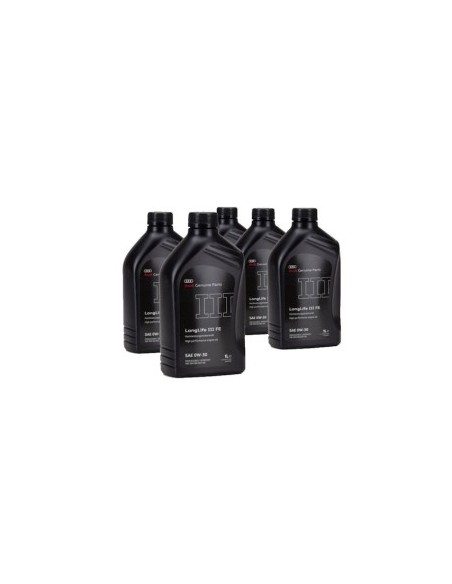 Πακέτο 5 τεμ Λάδι OE κινητήρα AUDI LONGLIFE III FE 0W-30 1L