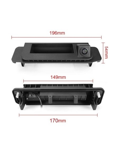 HD Rearview Camera, 170 Degree Angle, with StarLight Night Vision for Mercedes C-Class W205, CLA C117