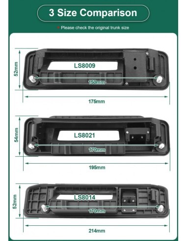 HD Rearview Camera, 170 Degree Angle, with...