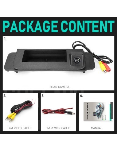 HD Rearview Camera, 170 Degree Angle, with...