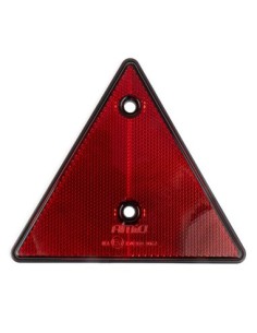 Reflective warning triangle for trailers, red color, Amio
