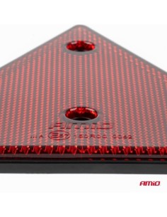 Reflective warning triangle for trailers, red color, Amio 2