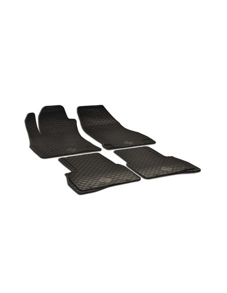 Rubber Floor Mats Set for Fiat DOBLO II (2009-2015). (2015-) Umbrella
