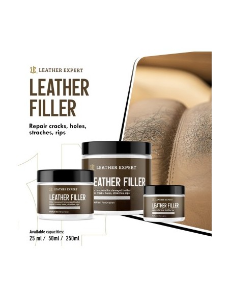 LEATHER EXPERT Leather Filler White 250ml