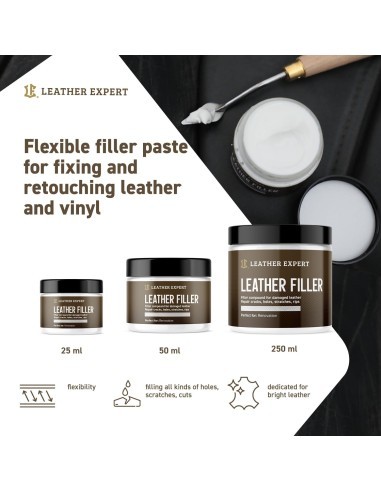 LEATHER EXPERT Leather Filler White 250ml