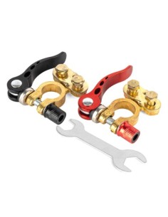 Set of 2 Car Battery Terminals with Quick Disconnect, Amio