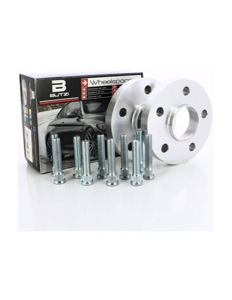 Set of two wheel spacers 5x108 on 20mm 63.4 plus M12 bolts for Ford, Volvo, Jaguar