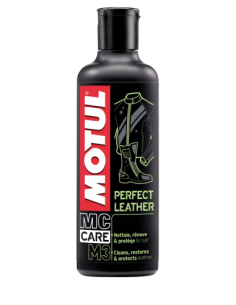 Cleaning and care solution for leather motorcycle...