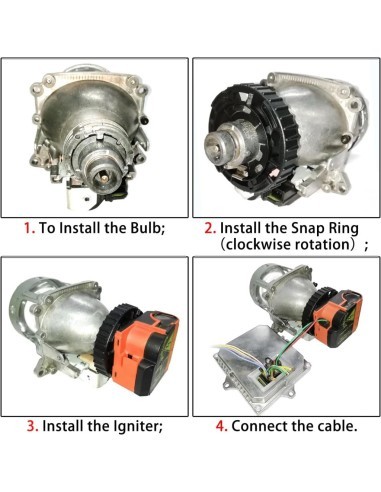 Base / ring / holder for fixing D2S bulb on...