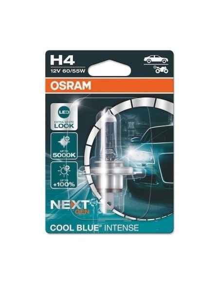 Λάμπα αυτοκινήτου H4 Osram Cool Blue Intense Next Gen +100% 12V 60/55W