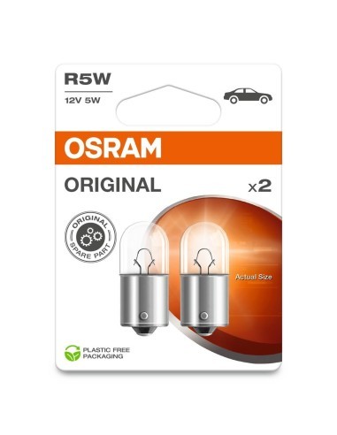 Set of 2 R5W Bulbs, 12V, 5W, Osram