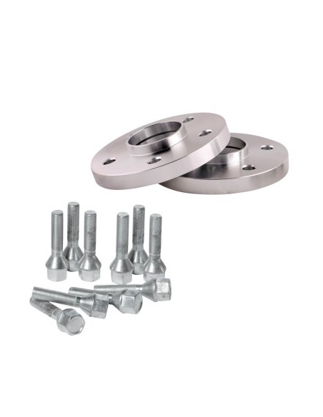 Set of two wheel spacers 5x112 on 16mm, 66.6 plus M14X1.50 bolts for Mercedes, Audi