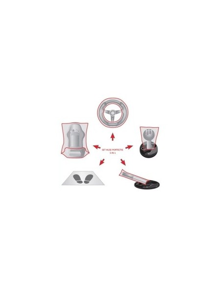 Car Protection Covers Set, 5 Pieces