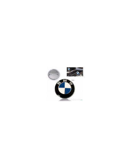 Compatible BMW Emblem for Hood or Trunk 82 mm, Blue