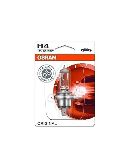 H4 Bulb, 12V, 60/55W, Osram Original