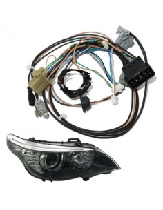 Right headlight wiring for BMW 5 Series E60, E61 Facelift...