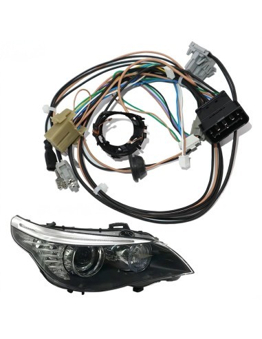 Right headlight wiring for BMW 5 Series E60,...