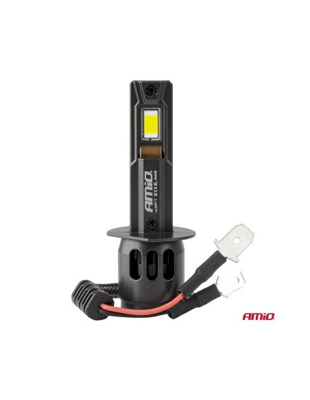 2 db H1 Canbus autós LED izzó készlet, 68W, 7646Lm, 6000k, 12V-24V, Amio