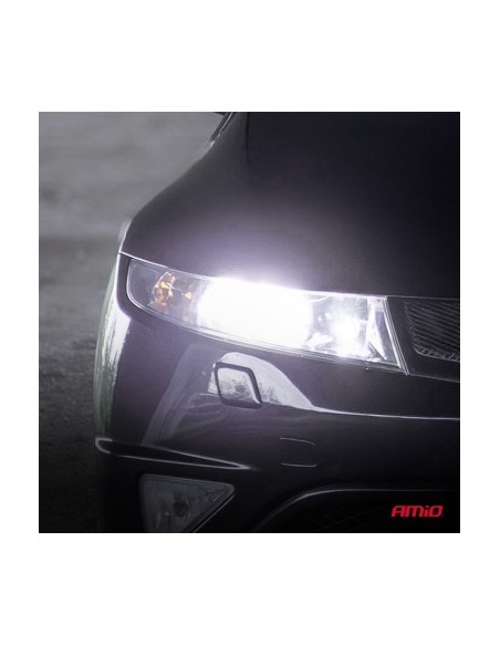 2 db H1 Canbus autós LED izzó készlet, 68W, 7646Lm, 6000k, 12V-24V, Amio