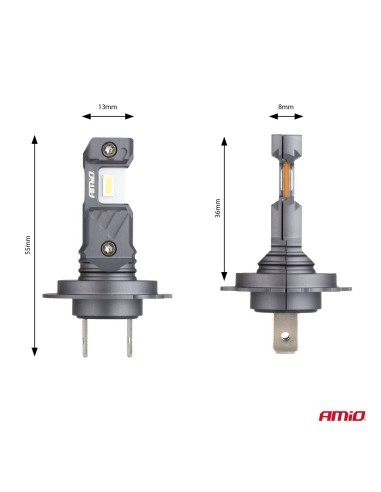 Set of 2 H7, H18 Canbus Car LEDs, 60W, 5600 Lm,...