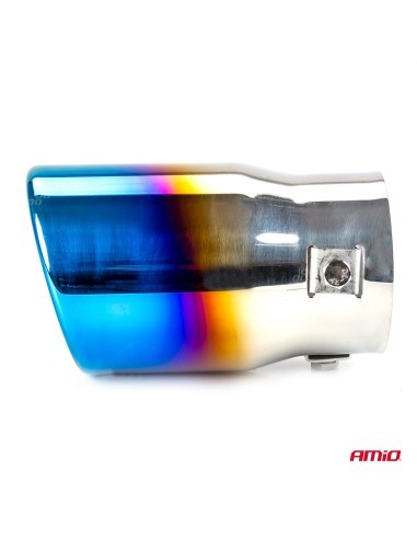 Stainless Steel Exhaust Tip 43-62mm, Length 130mm