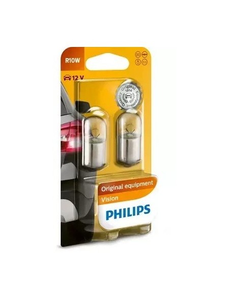 Set 2 Auxiliary Bulbs R10w 12v (Blister) Vision Philips