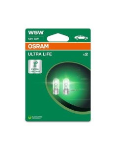 Set of 2 Osram W5W ULTRA LIFE Car Bulbs BLISTER 2-pcs