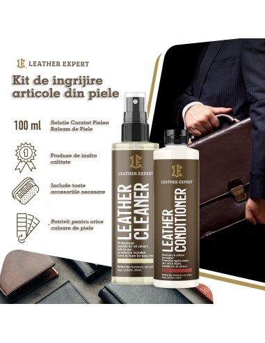 Leather Care Set LEATHER EXPERT, 2x100ml