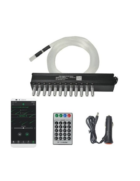 3W Fiber Optic Kit Shooting Stars / Meteor Effect, White, 12 Channels, 60 Fibers at 3M - STAR2