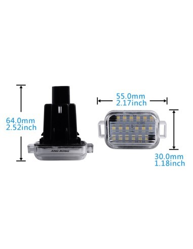 LED Number Plate Light Set for Mazda 3, Mazda 6