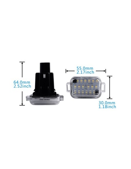LED Number Plate Light Set for Mazda 3, Mazda 6
