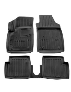 Umbrella Rubber Tray Type Car Mats Set for Fiat 500 (2007-)