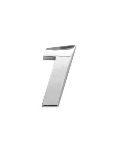 3D Car Ornament Number 1 26 MM Chrome