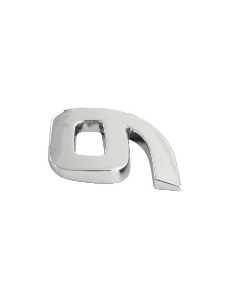 3D Car Ornament Number 9 26 MM Chrome