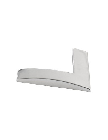 3D Car Ornament Letter L 26 MM Chrome