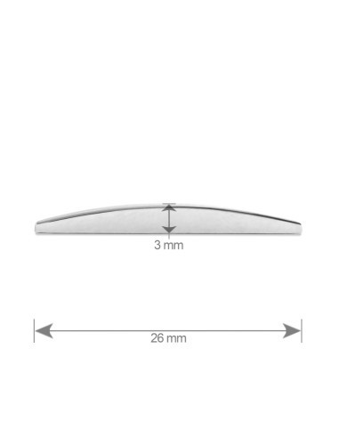 3D Car Ornament Letter C 26 MM Chrome