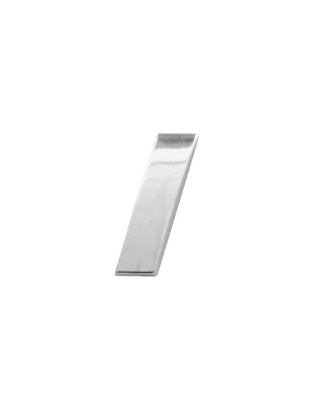 3D Car Ornament Letter I 26 MM Chrome