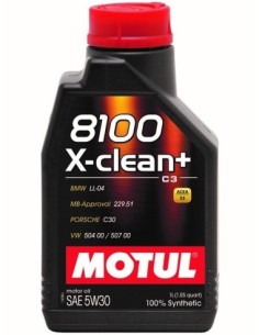 Motul 8100 X-clean+ 5w30 1L motorolaj