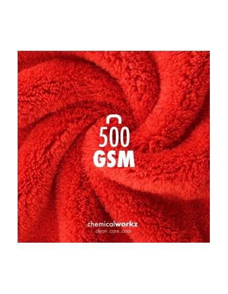 Prosop auto fin Chemicalworkz Edgeless Soft Touch Towel, 500 GSM, 40x40 cm Κόκκινο
