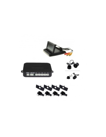 Parking sensors with video camera and 4.3" foldable LCD display S612-P OEM type 16.5mm