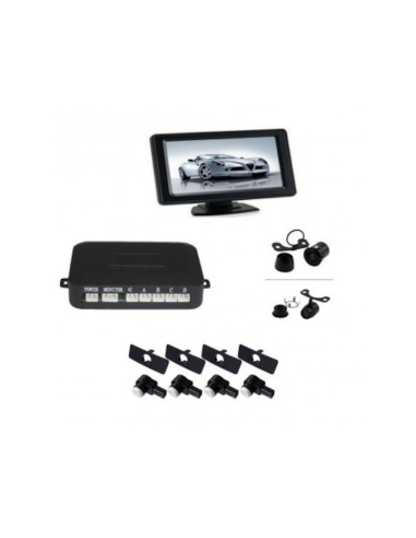 Parking sensors with video camera and 4.3" LCD...