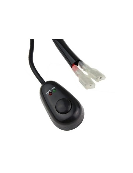 Wiring with Button and Relay for 1 LED Projector/LED Bar up to 288W